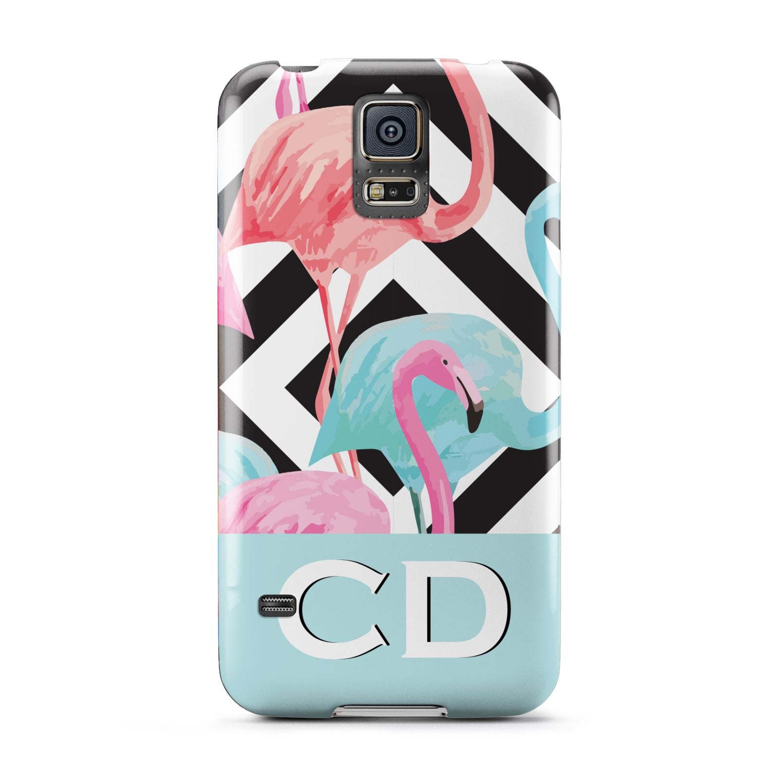Blue Pink Flamingos Samsung Galaxy S5 Case