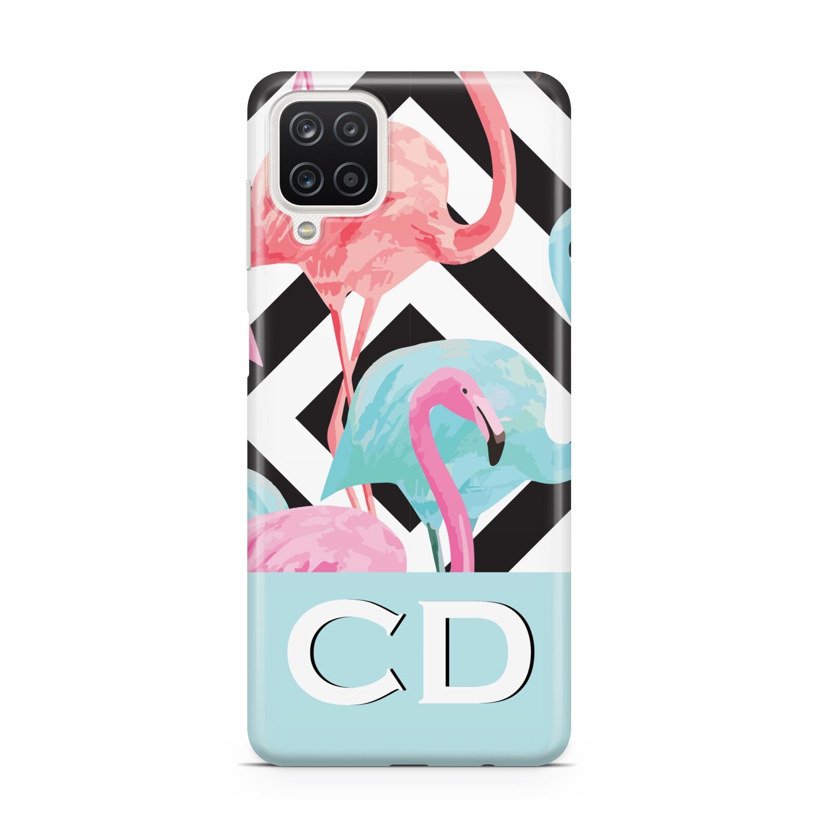 Blue Pink Flamingos Samsung M12 Case