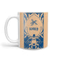 Blue Reindeer Personalised 10oz Mug Alternative Image 1