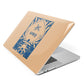 Blue Reindeer Personalised Apple MacBook Case Side View