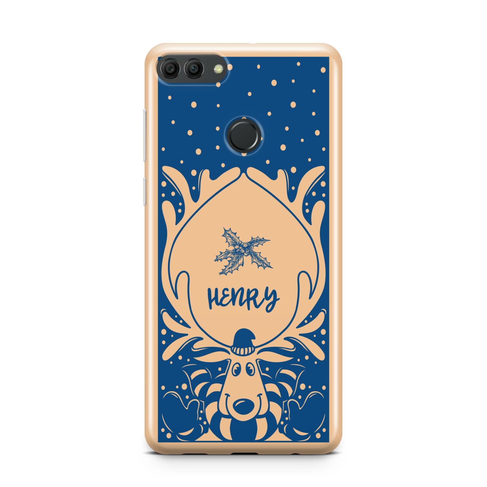 Blue Reindeer Personalised Huawei Y9 2018