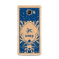 Blue Reindeer Personalised Samsung Galaxy A3 2016 Case on gold phone
