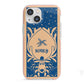Blue Reindeer Personalised iPhone 13 Mini TPU Impact Case with Pink Edges