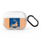 Blue Santas Sleigh Personalised AirPods Pro Clear Case