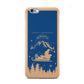 Blue Santas Sleigh Personalised Apple iPhone 6 Case