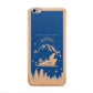 Blue Santas Sleigh Personalised Apple iPhone 6 Plus Case