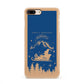 Blue Santas Sleigh Personalised Apple iPhone 7 8 Plus 3D Snap Case