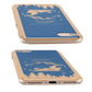 Blue Santas Sleigh Personalised Apple iPhone Case Cutouts