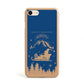 Blue Santas Sleigh Personalised Apple iPhone Case