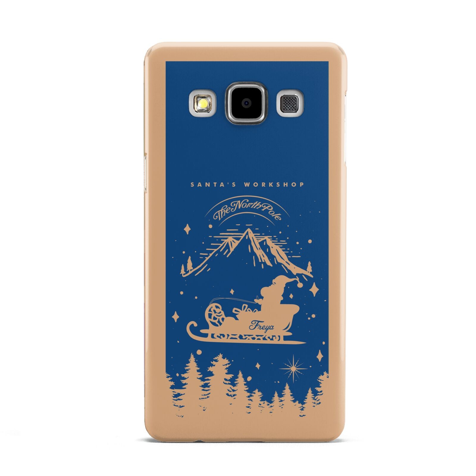 Blue Santas Sleigh Personalised Samsung Galaxy A5 Case
