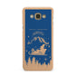 Blue Santas Sleigh Personalised Samsung Galaxy A8 Case