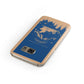 Blue Santas Sleigh Personalised Samsung Galaxy Case Front Close Up