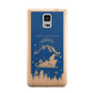 Blue Santas Sleigh Personalised Samsung Galaxy Note 4 Case