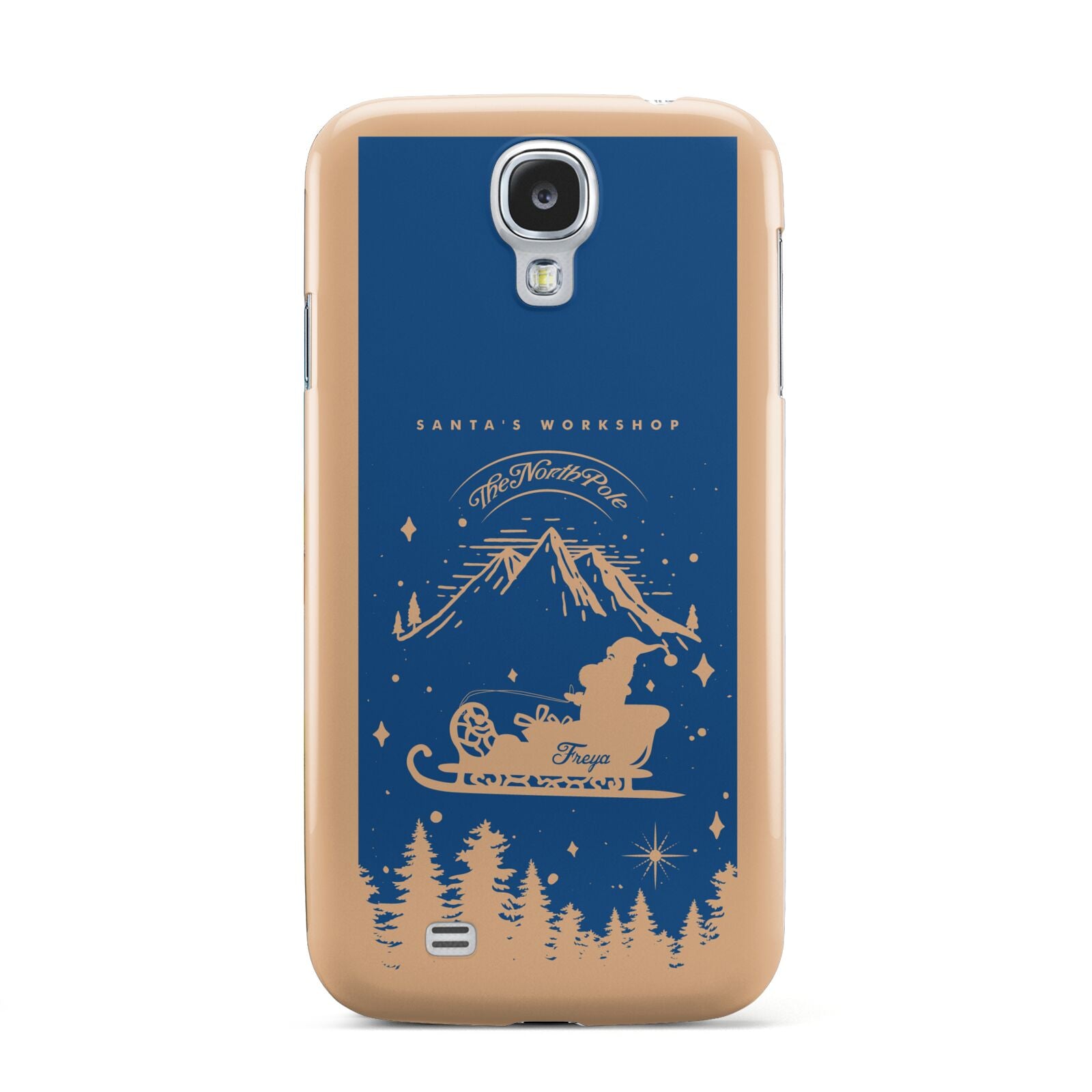 Blue Santas Sleigh Personalised Samsung Galaxy S4 Case