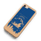 Blue Santas Sleigh Personalised iPhone 8 Bumper Case on Rose Gold iPhone Alternative Image