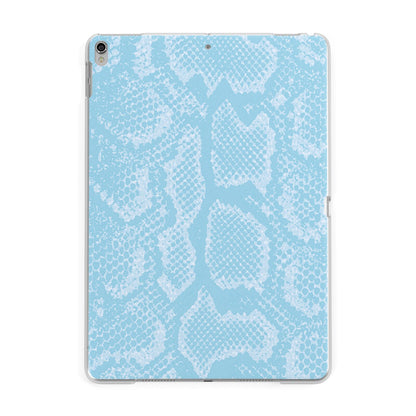 Blue Snakeskin Apple iPad Silver Case