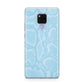 Blue Snakeskin Huawei Mate 20X Phone Case