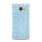 Blue Snakeskin Samsung Galaxy A5 2016 Case on gold phone