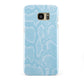 Blue Snakeskin Samsung Galaxy S7 Edge Case