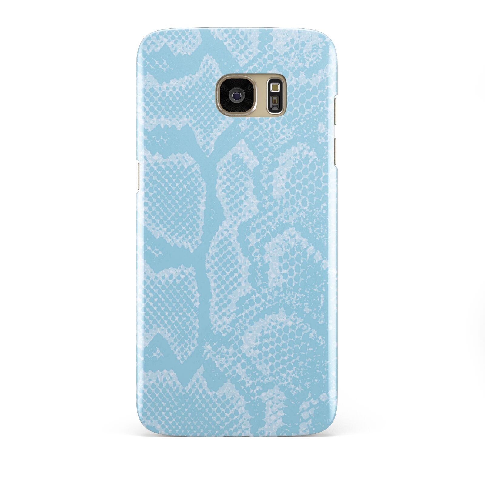 Blue Snakeskin Samsung Galaxy S7 Edge Case