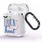 Blue Trick or Treat AirPods Clear Case Side Image