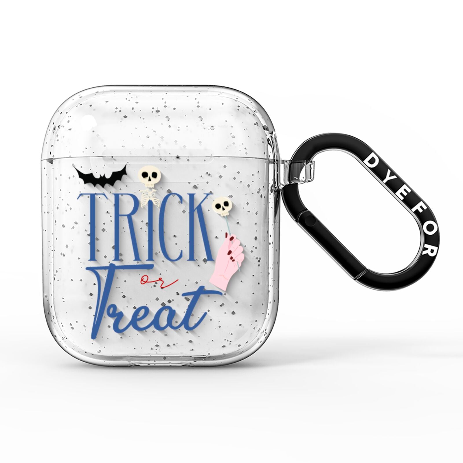 Blue Trick or Treat AirPods Glitter Case