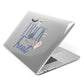 Blue Trick or Treat Apple MacBook Case Side View