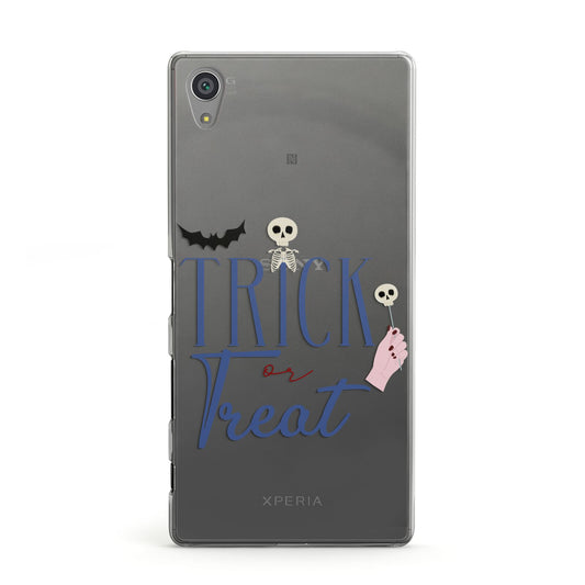 Blue Trick or Treat Sony Xperia Case