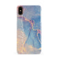 Blue and Pink Marble Apple iPhone Xs Max 3D Snap Case