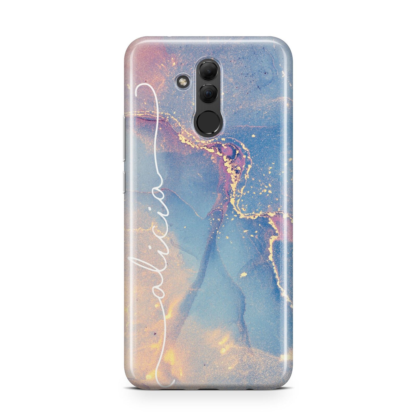 Blue and Pink Marble Huawei Mate 20 Lite