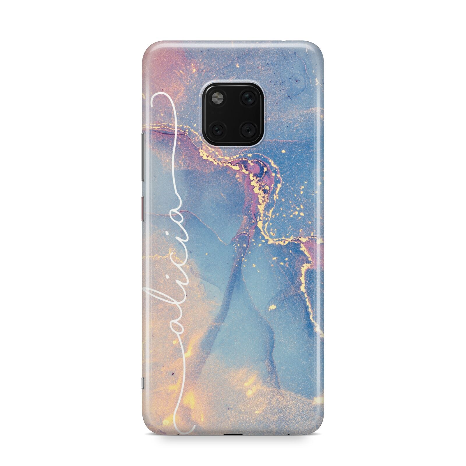Blue and Pink Marble Huawei Mate 20 Pro Phone Case