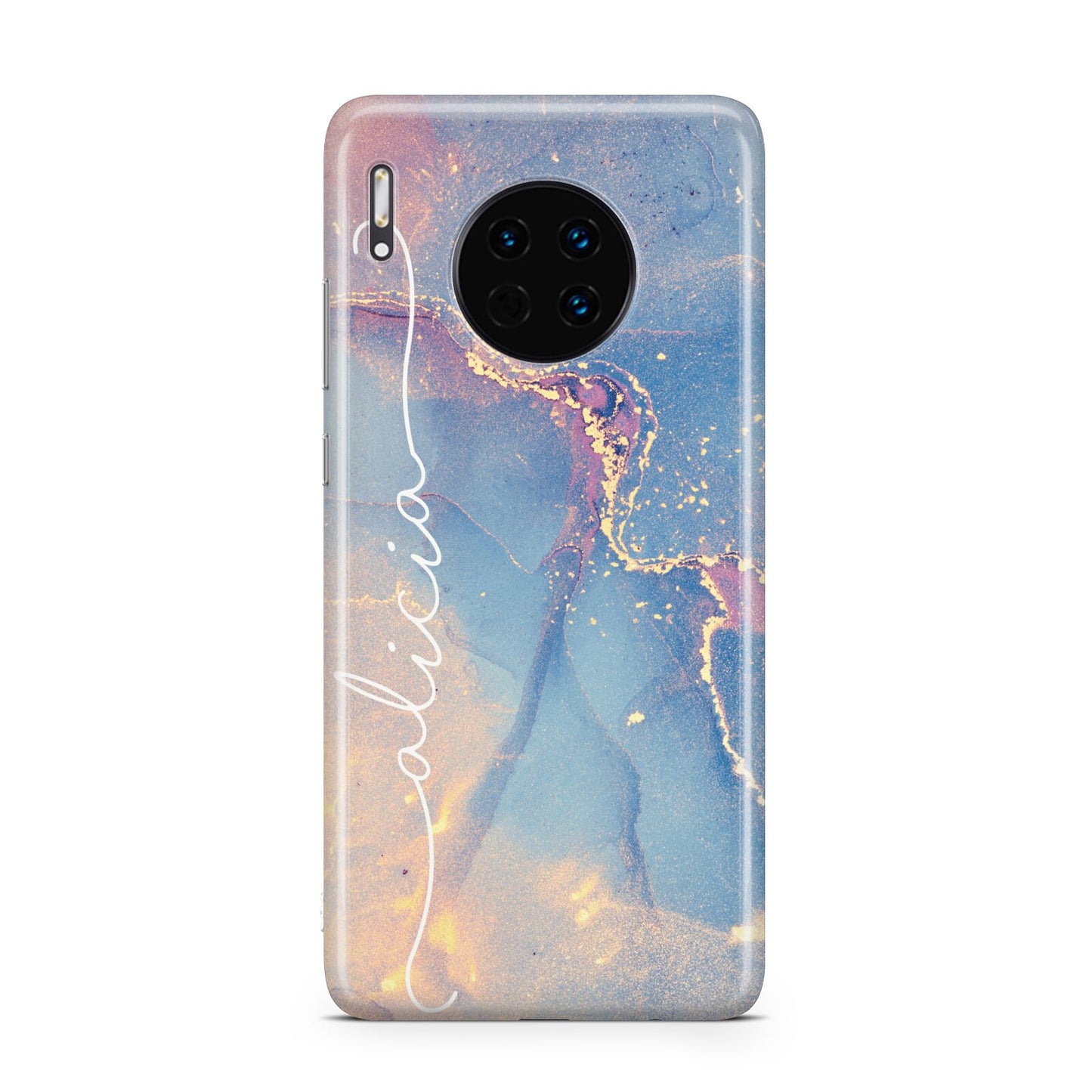 Blue and Pink Marble Huawei Mate 30