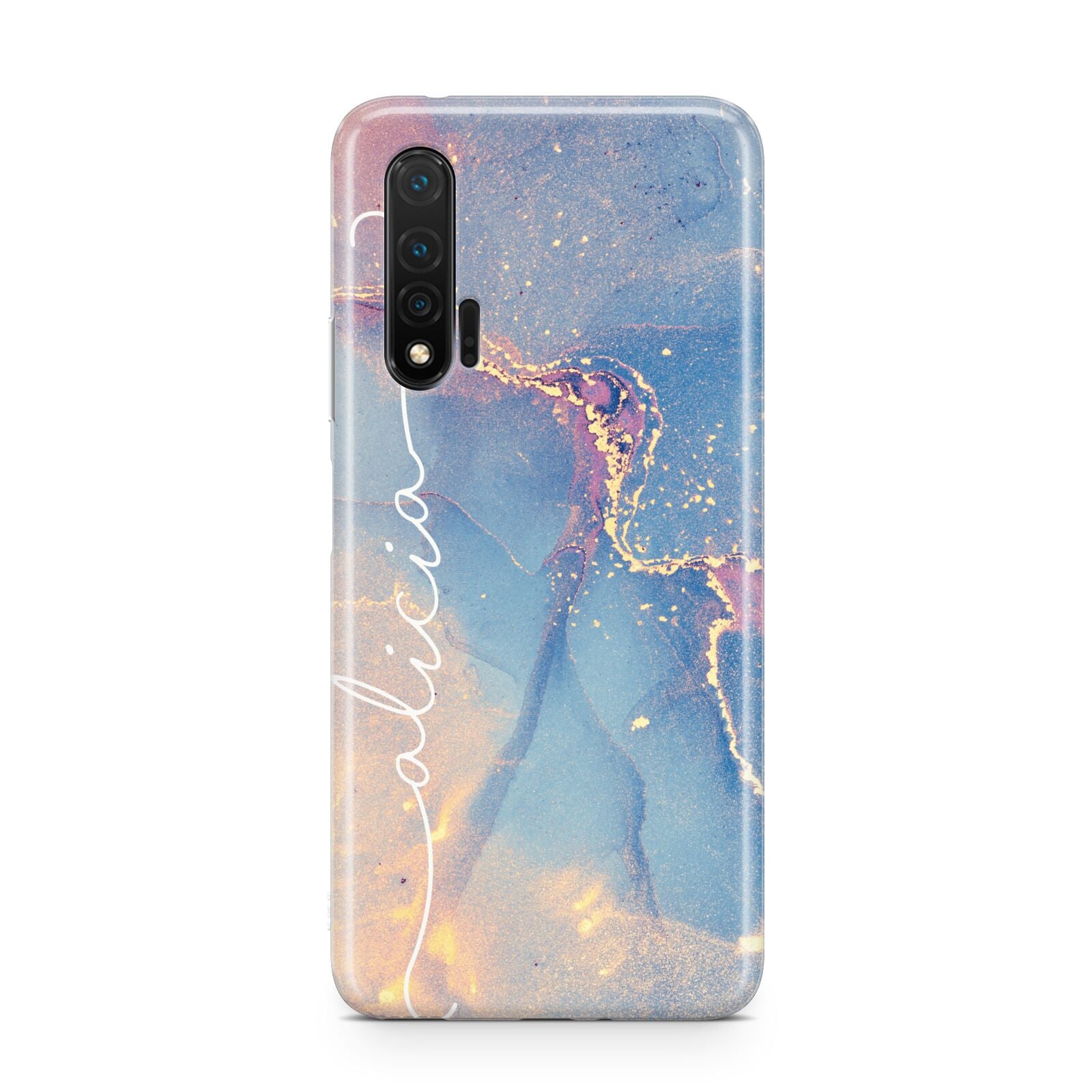 Blue and Pink Marble Huawei Nova 6 Phone Case