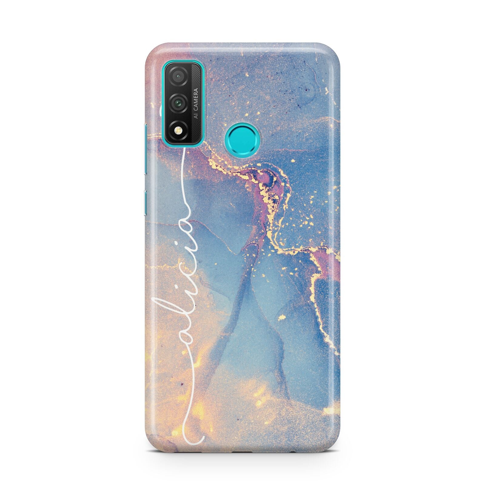 Blue and Pink Marble Huawei P Smart 2020
