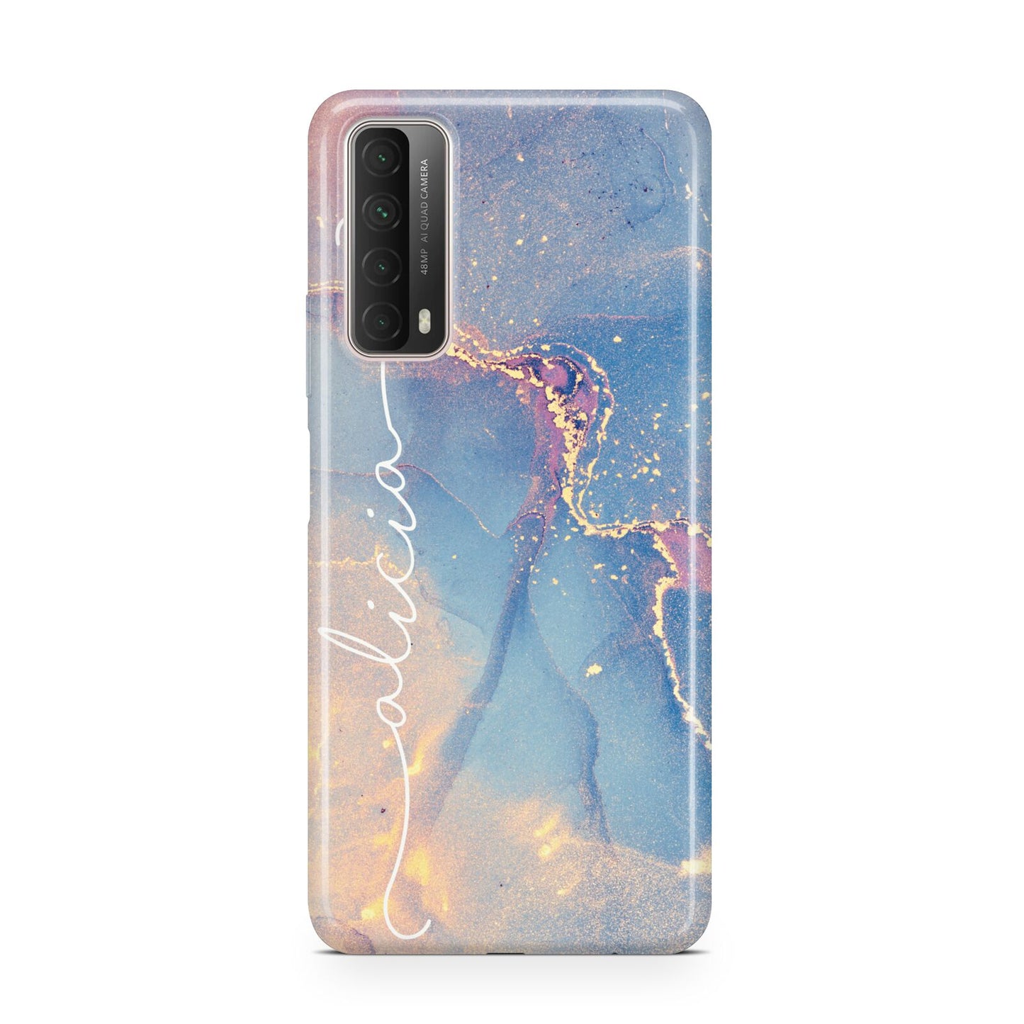 Blue and Pink Marble Huawei P Smart 2021