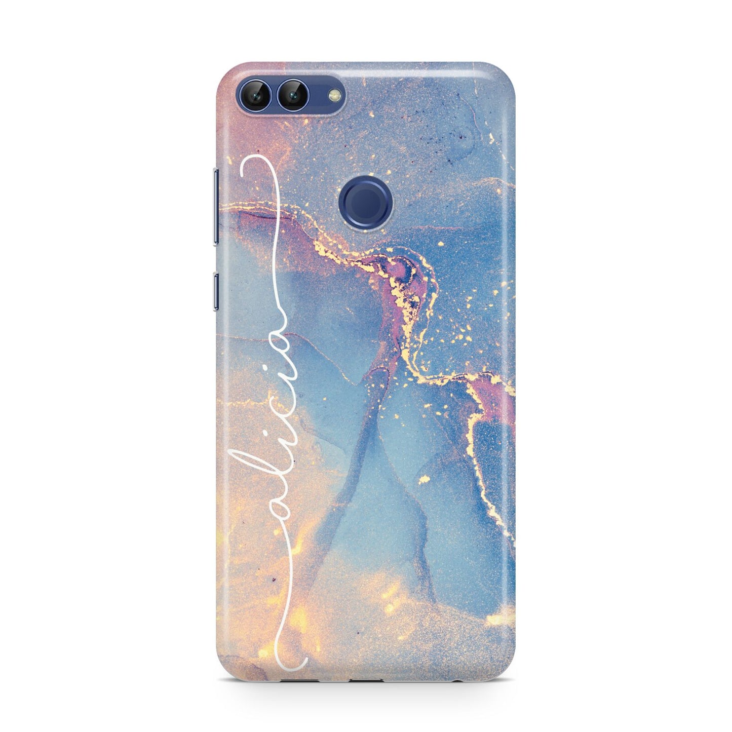 Blue and Pink Marble Huawei P Smart Case