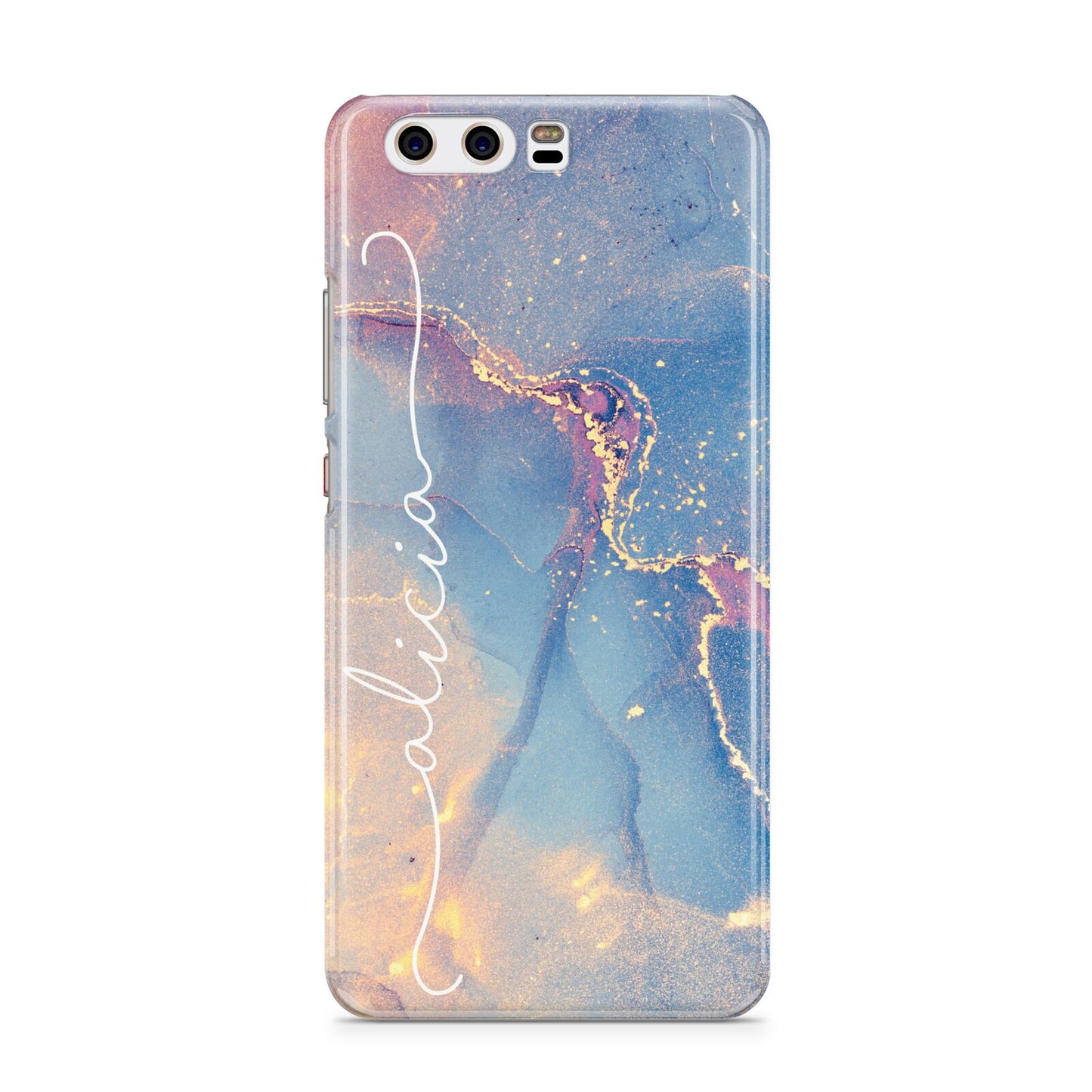 Blue and Pink Marble Huawei P10 Phone Case