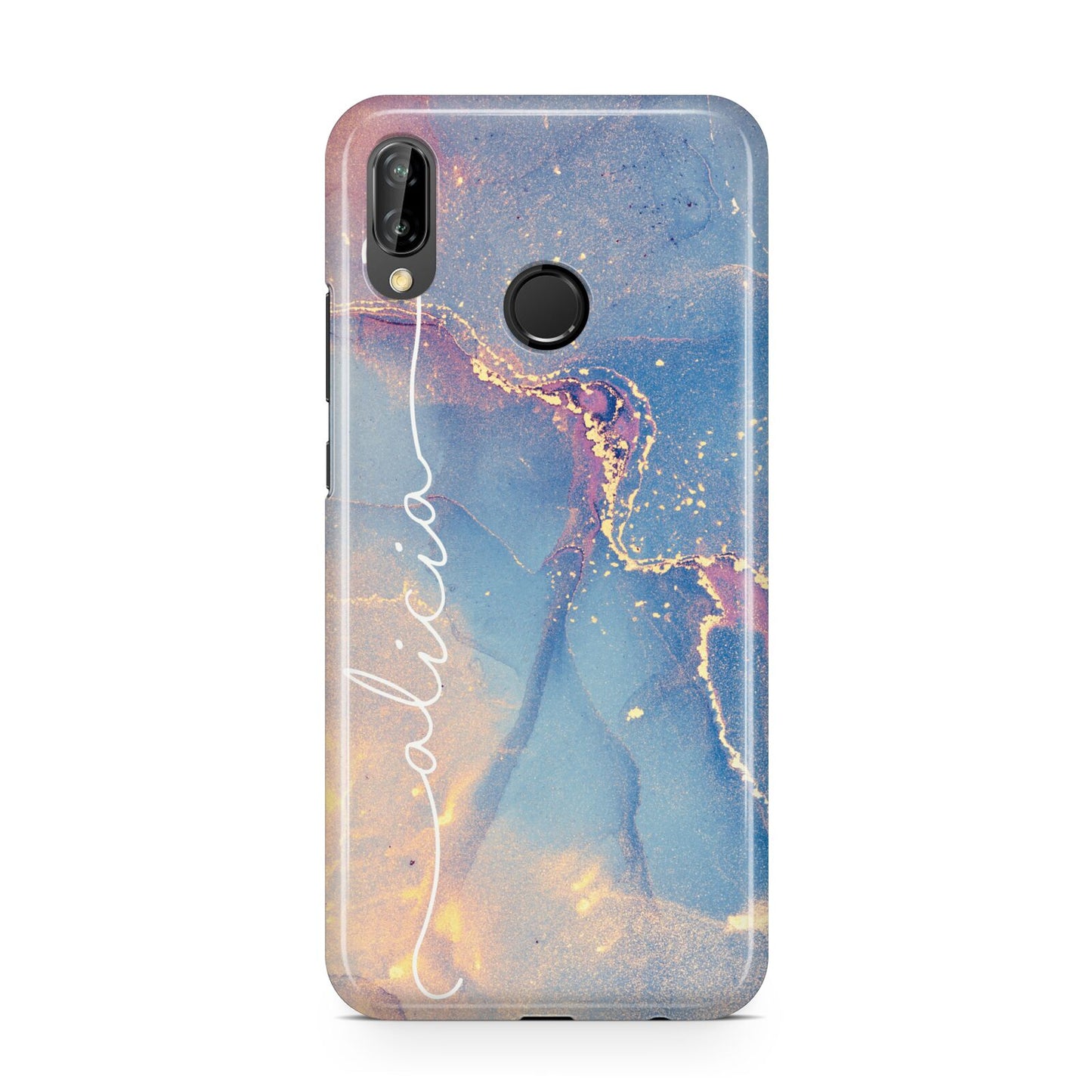 Blue and Pink Marble Huawei P20 Lite Phone Case