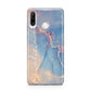 Blue and Pink Marble Huawei P30 Lite Phone Case