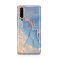 Blue and Pink Marble Huawei P30 Phone Case