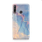 Blue and Pink Marble Huawei P40 Lite E Phone Case