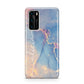 Blue and Pink Marble Huawei P40 Phone Case