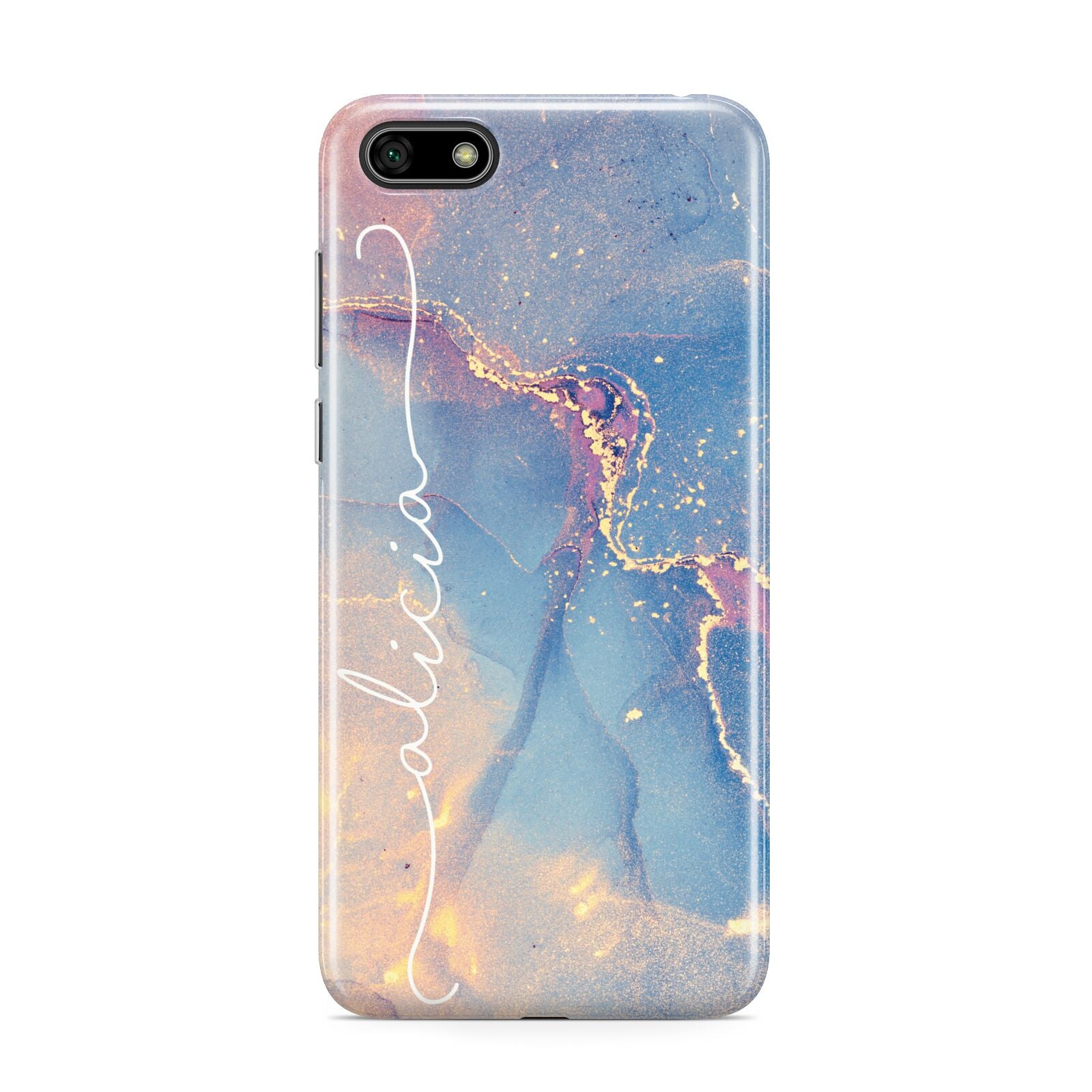 Blue and Pink Marble Huawei Y5 Prime 2018 Phone Case