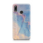 Blue and Pink Marble Huawei Y7 2019