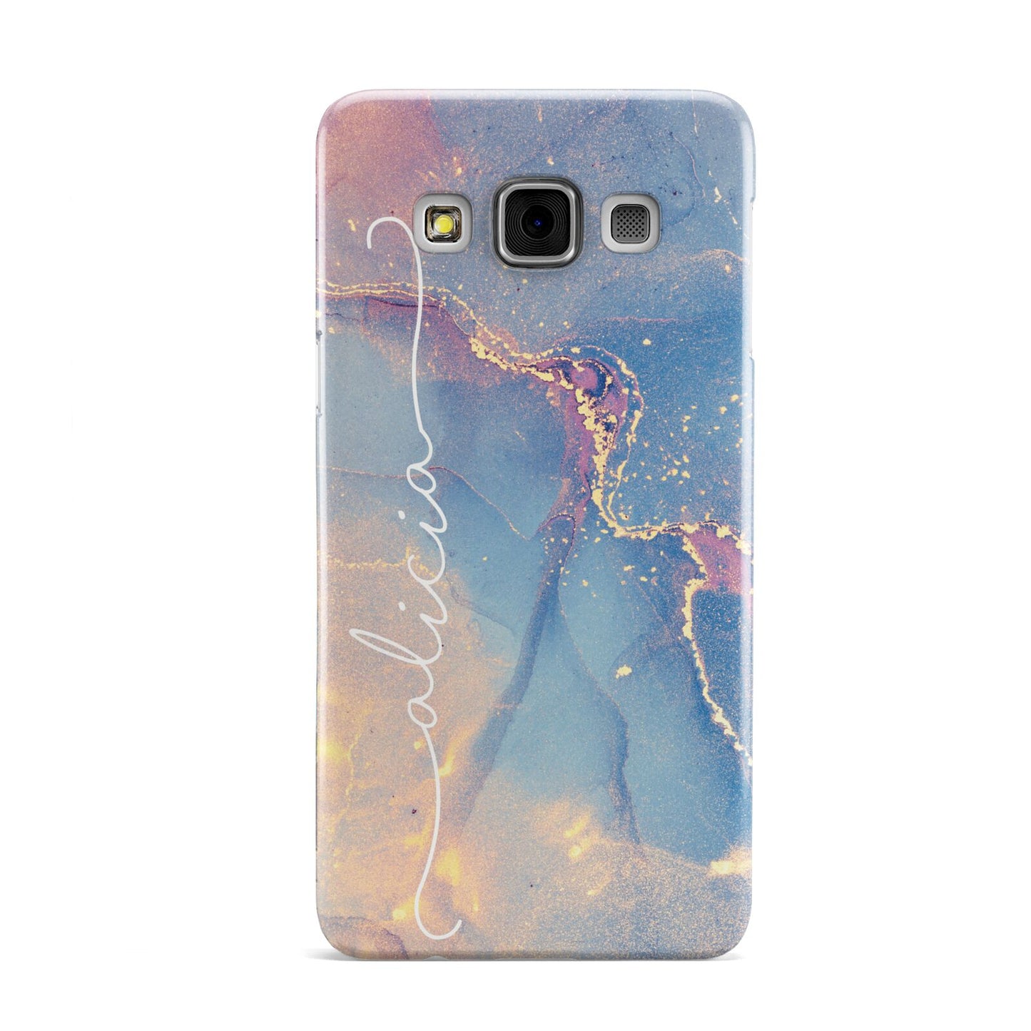 Blue and Pink Marble Samsung Galaxy A3 Case