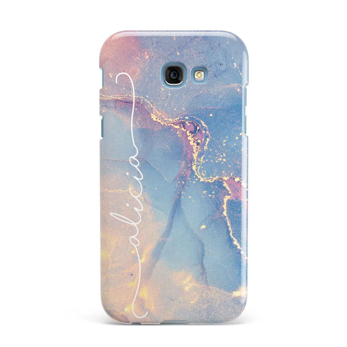Blue and Pink Marble Samsung Galaxy A7 2017 Case