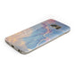 Blue and Pink Marble Samsung Galaxy Case Bottom Cutout
