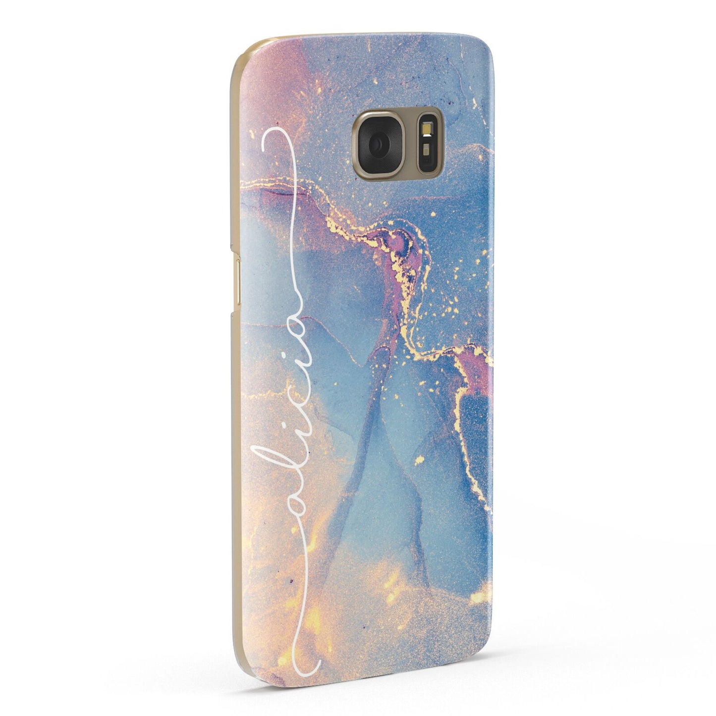Blue and Pink Marble Samsung Galaxy Case Fourty Five Degrees