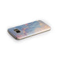 Blue and Pink Marble Samsung Galaxy Case Side Close Up