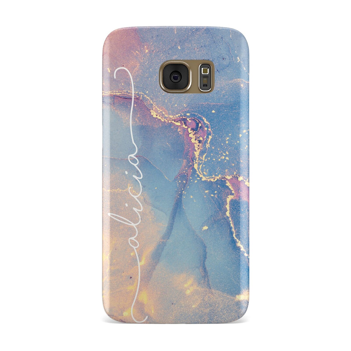 Blue and Pink Marble Samsung Galaxy Case